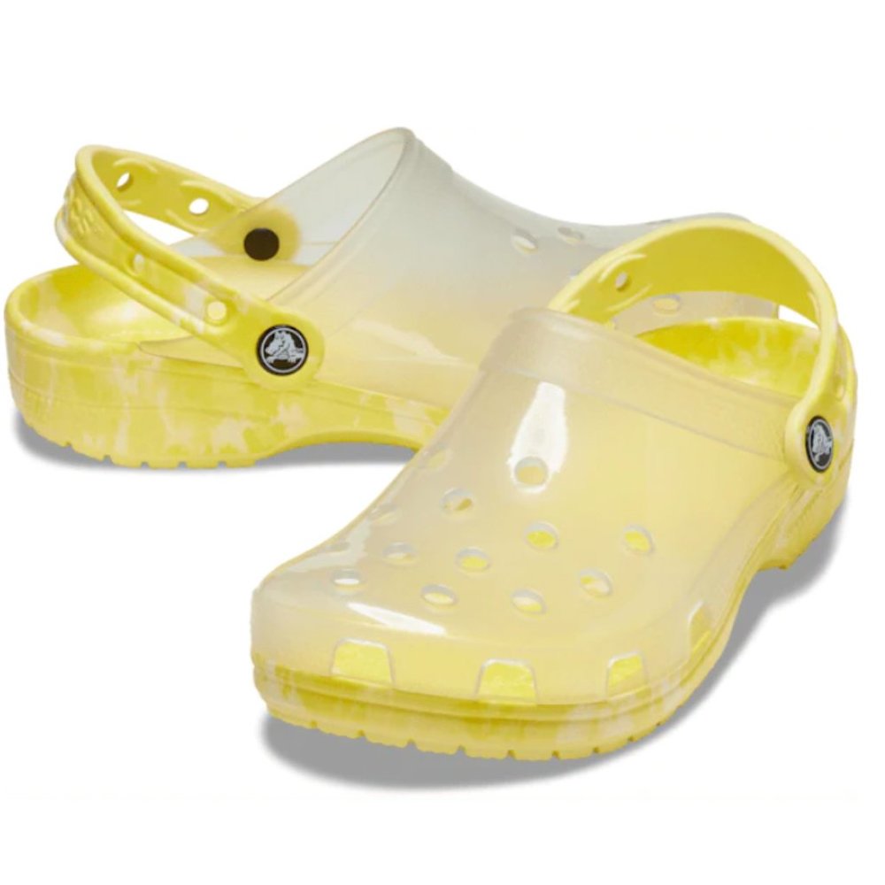 Crocs - CLASSIC TRANSLUCENT CLOG - Marbled Yellow